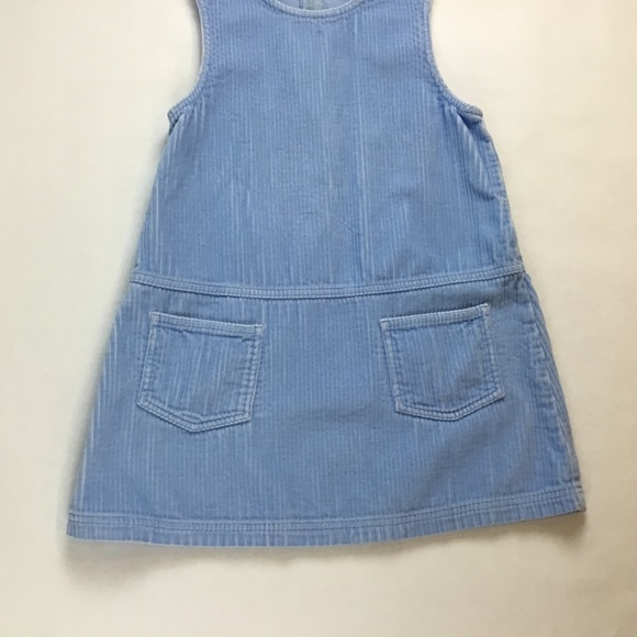 LŁ Bean Girls Dress Blue Corduroy Size Small - Picture 3 of 6